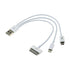 AussieSuperStore Homeware Supplies 3 in 1 USB Charger Cable Adapter 3 in 1 USB Charger Cable Adapter | Car iPhone Android Accessories CB3IN1ADAPCABWHI